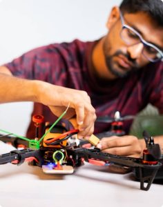 Educational event flyer featuring a student